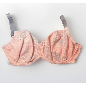 Freya Offbeat Bra Rosehip Size 36L Underwired Side Support Balcony Lace 5451 EUC